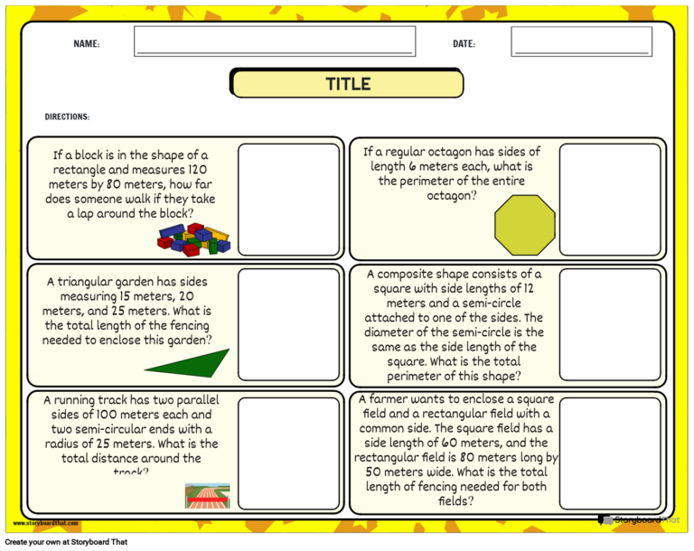 Blank Worksheet With Boxes For Math Word Porblems - math word problems worksheets