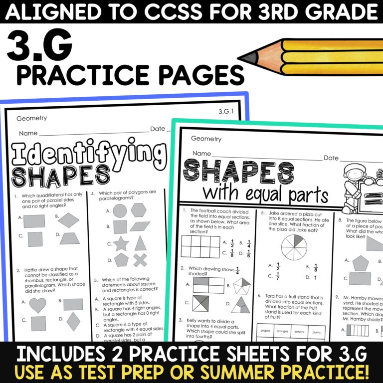 Ccss Math Content 3 Ga2 Worksheets - summer packet for 3rd to 4th grade summer math