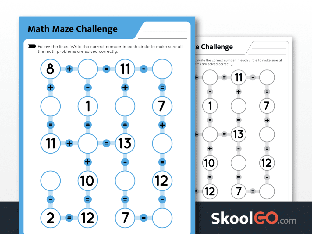 Challenging Math Worksheets For 2nd Grade