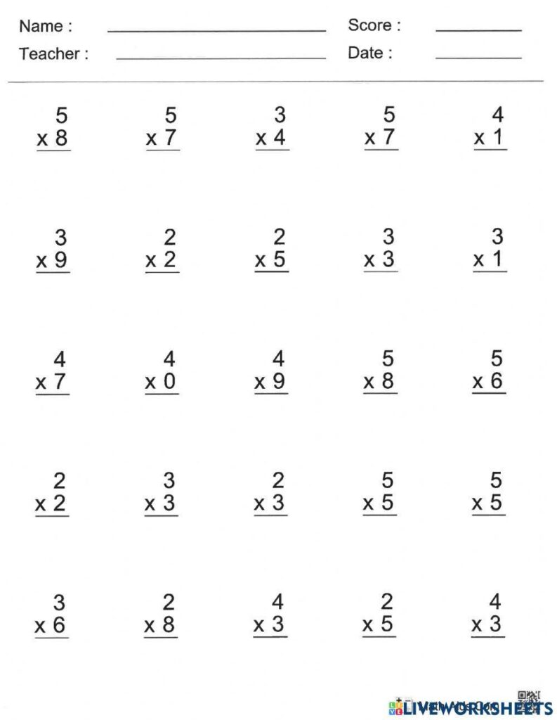 Christmas Single Digit Multiplication Worksheet – Worksheets Library Christmas Single Digit Multiplication Worksheet - Worksheets Library