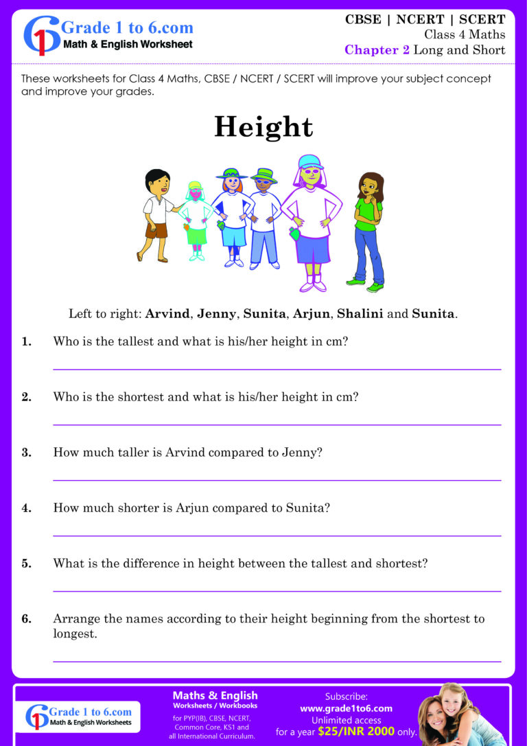 Class 4 Cbse Maths Worksheet - class 4 cbse