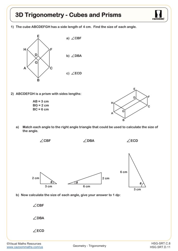 College Level Math Practice Worksheets