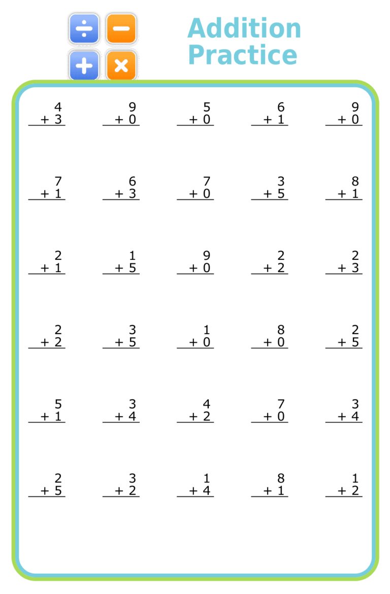 Completely Free Practice Math Worksheets - math