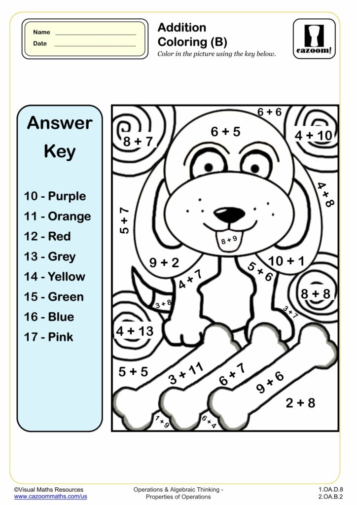 Creative Math Worksheet For Grade 2