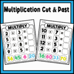 Cut And Paste Multiplication Worksheets