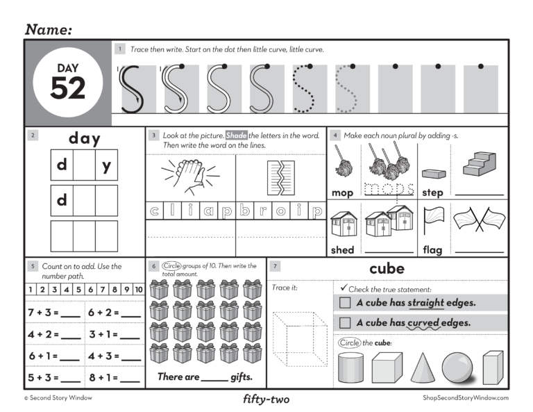 Daily 2nd Grade Math Worksheets Spiral - 1st grade morning work term 2 daily math and ela spiral review