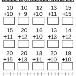 Double Digit Math Worksheets Printable