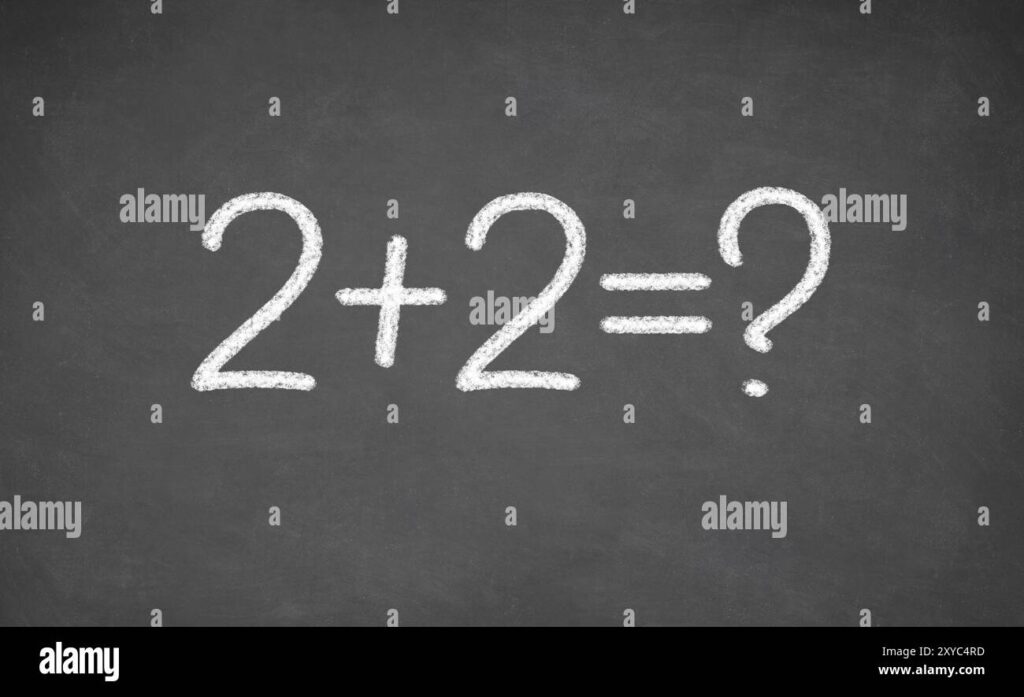 掛け算 筆算 2桁 2桁 プリント - Chalkboard equation hi-res stock photography and images - Alamy