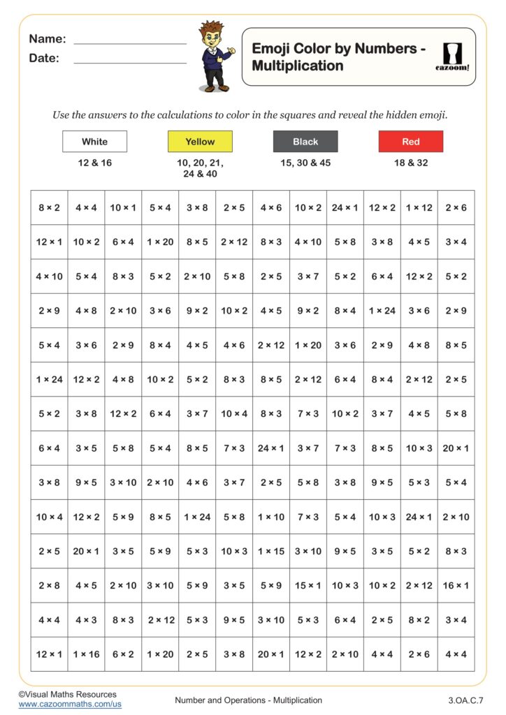 Easy Primary School Arithmetic Work Sheets With Answers - division