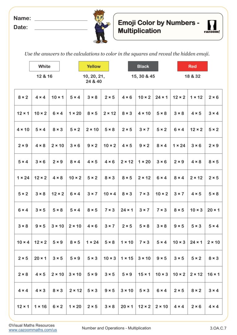 Easy Primary School Arithmetic Work Sheets With Answers - division