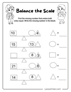Equation Worksheets For Grade 2