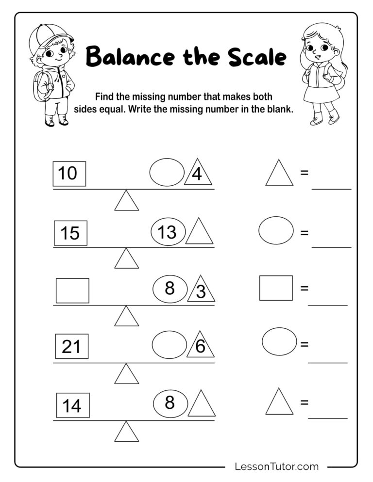Equation Worksheets For Grade 2 - worksheet balancing equations worksheet second grade