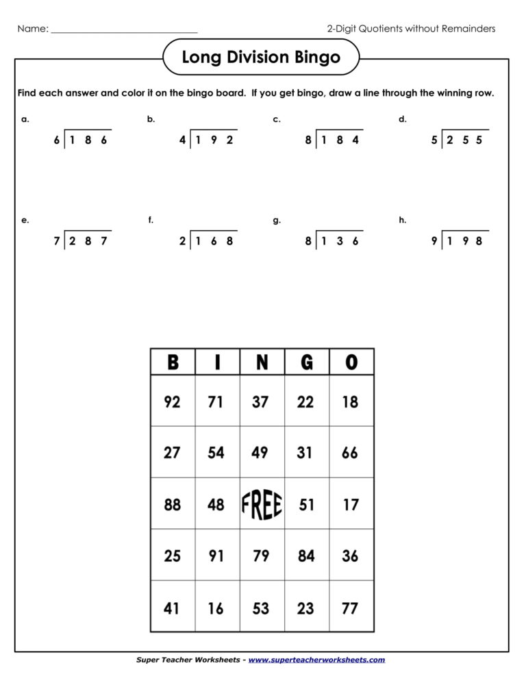 Examples Of Worksheets In Math - math worksheets for students