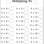 Fill In The Blank Multiplication Worksheets