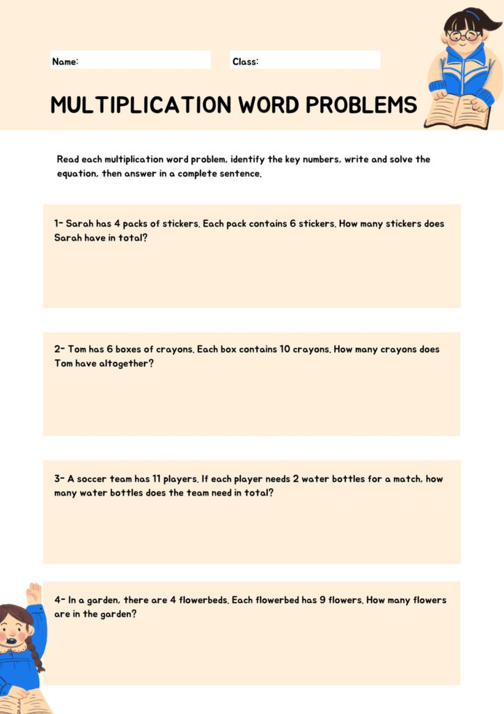 Free 2 Digit Multiplication Word Problem Worksheets Multiplication Free 2 Digit Multiplication Word Problem Worksheets Multiplication