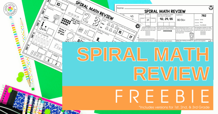 Free 2nd Grade Daily Review Math Worksheets - spiral math review freebie