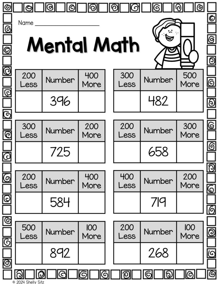 Free 2nd Grade Dailyreview Math Worksheets - back to school math