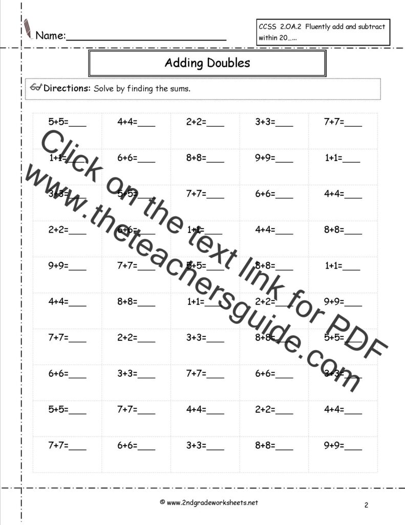 Free 2nd Grade Math Worksheets—Printable w/ Answers — Mashup Math … Free 2nd Grade Math Worksheets—Printable w/ Answers — Mashup Math ...