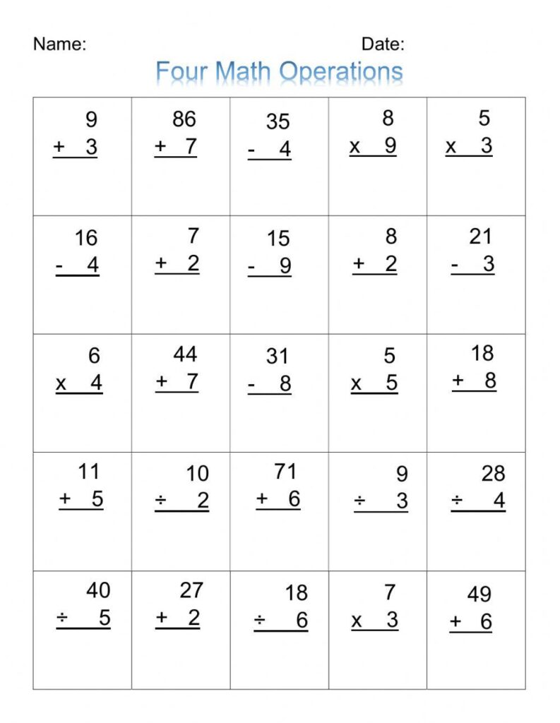 Free basic operations worksheet, Download Free basic operations … Free basic operations worksheet, Download Free basic operations ...