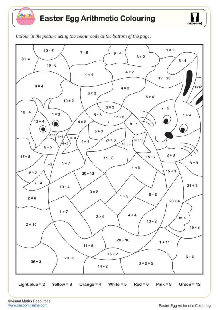 Free Fun Maths Worksheets Ks2 - easter maths worksheets