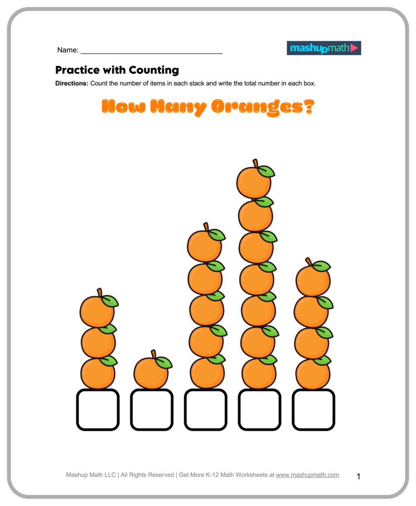 Free K 12 Math Worksheets