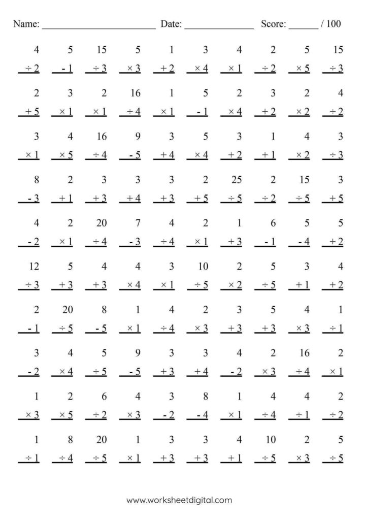 Free math drill 100 problems worksheet, Download Free math drill 100 … Free math drill 100 problems worksheet, Download Free math drill 100 ...