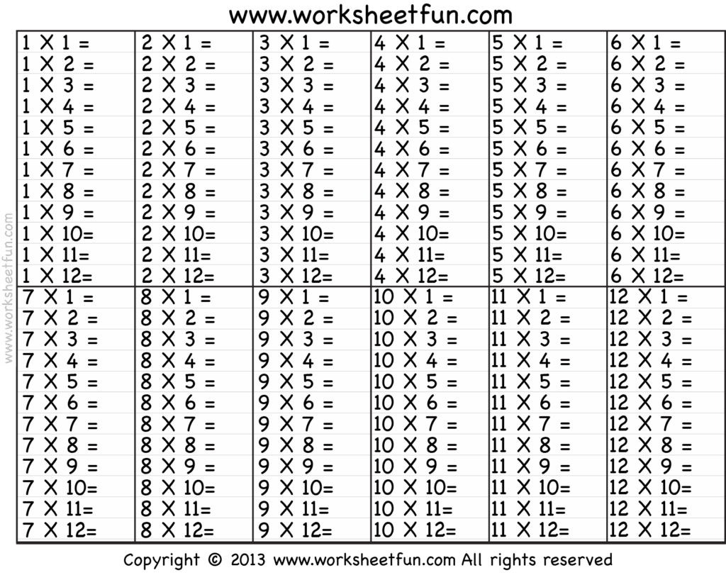 Free Math Worksheets 9 12 – times table worksheet 1 2 3 4 5 6 7 8 9 10 11 12 Free Math Worksheets 9 12 - times table worksheet 1 2 3 4 5 6 7 8 9 10 11 12