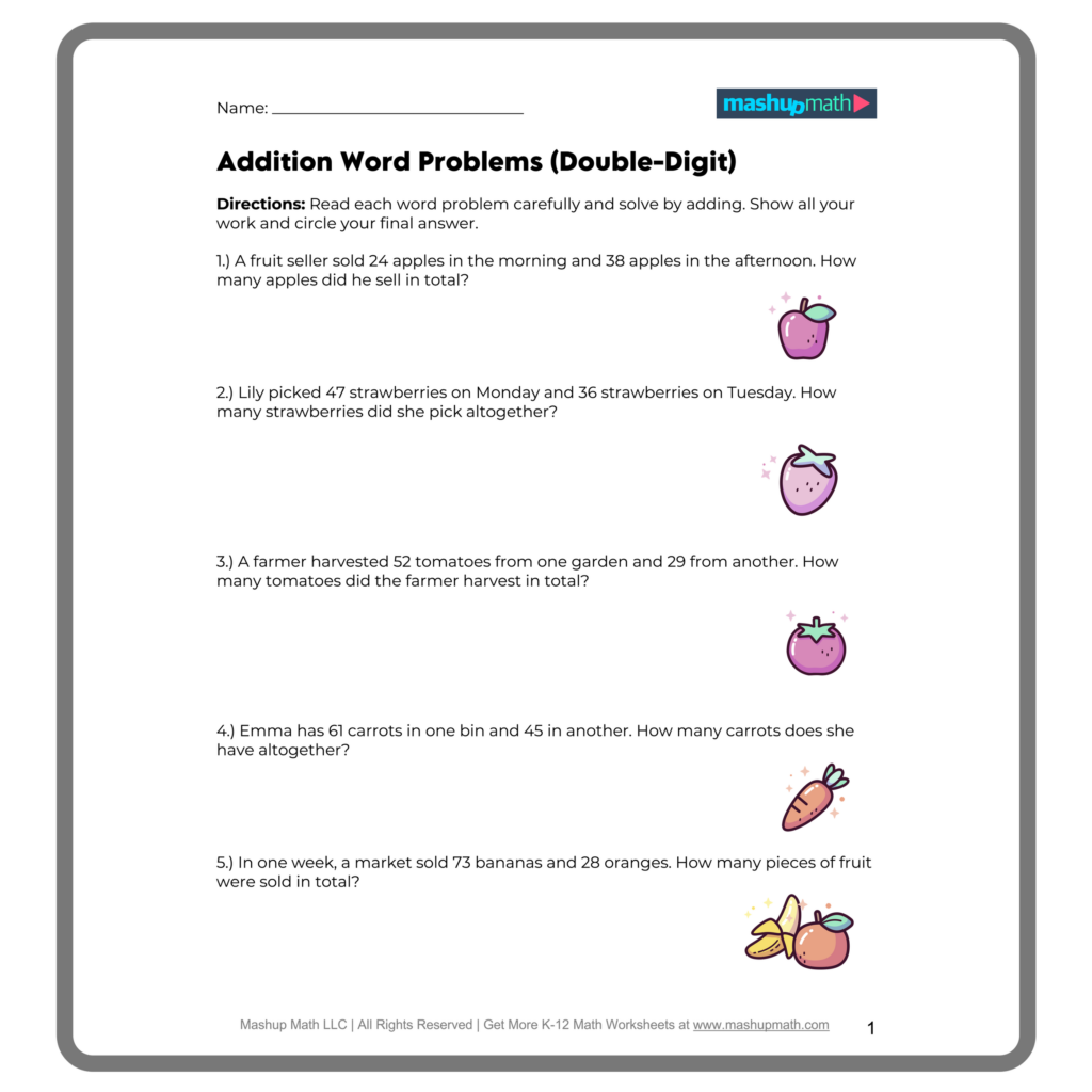 Free Math Worksheets For Grade 3 Word Problems Multiplication 3×3 Free Math Worksheets For Grade 3 Word Problems Multiplication 3x3