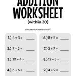 Free Math Worksheets Grade 1 And 2