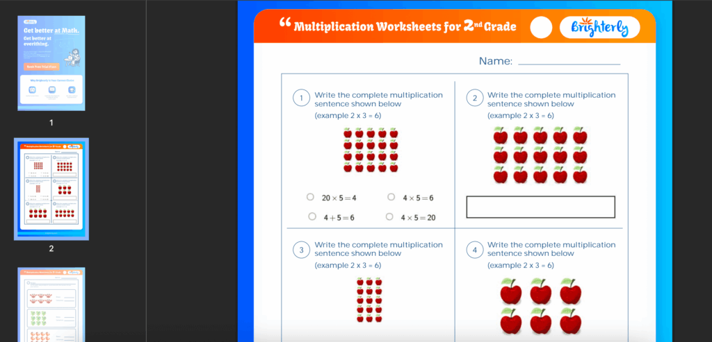 Free Maths Worksheets Grade 2 - multiplication worksheets grade 2