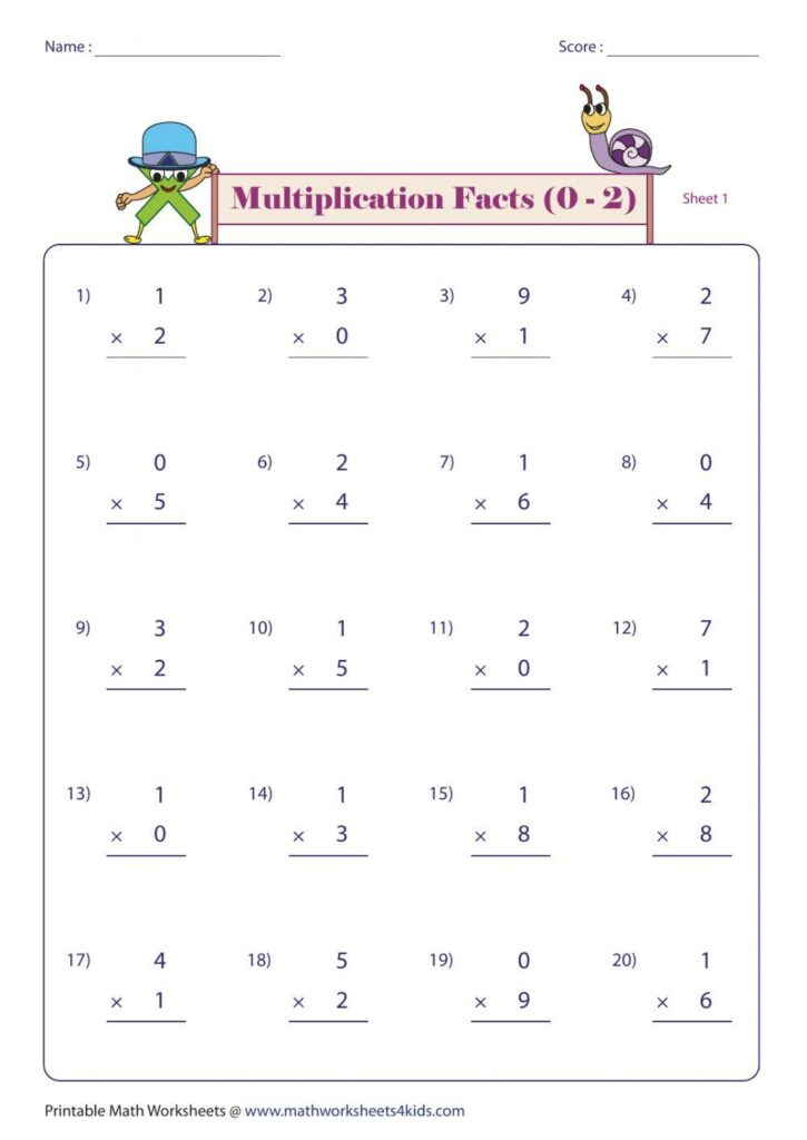 Free mixed multiplication worksheet 0 12, Download Free mixed ...
