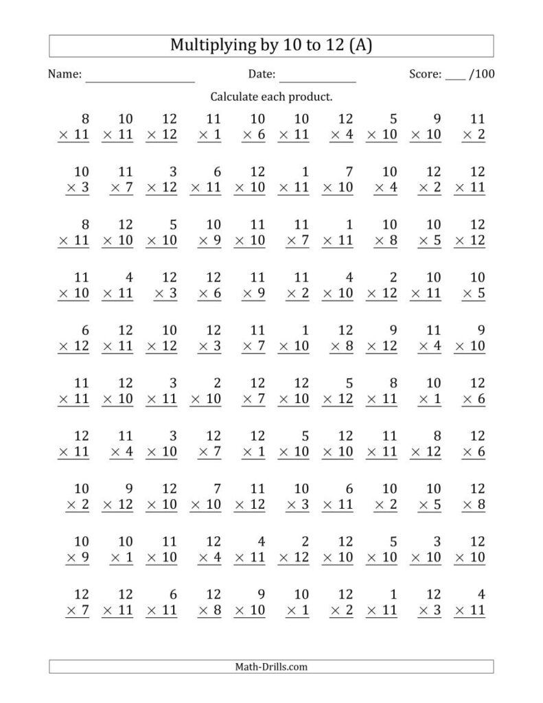 Free Multiplication Sheets Printable | Fun Practice – Printables for … Free Multiplication Sheets Printable | Fun Practice - Printables for ...