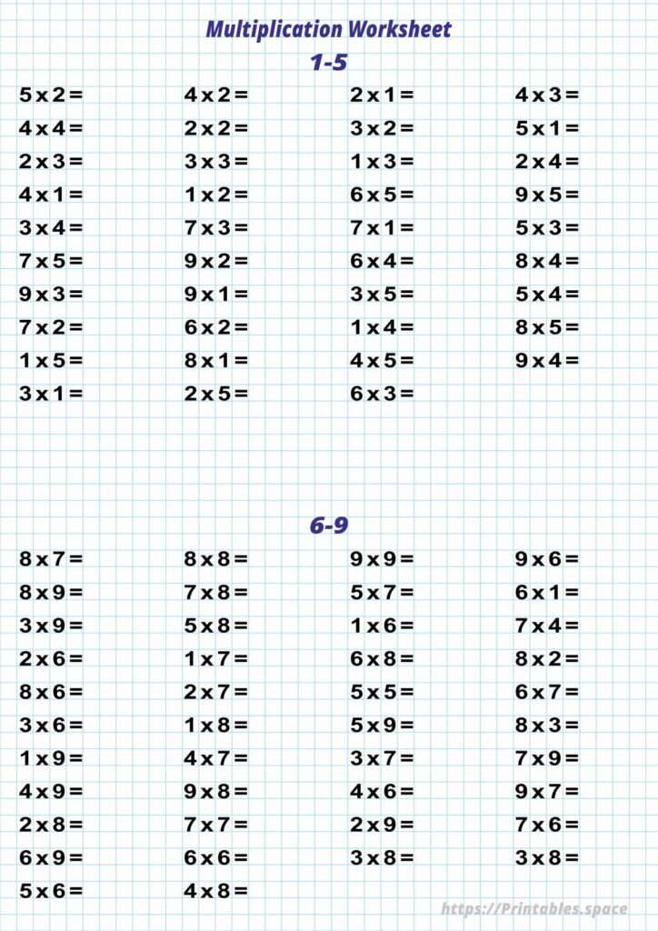 Free Multiplication Sheets To Print – Free Printable Multiplication Sheets – Free Printable US Free Multiplication Sheets To Print - Free Printable Multiplication Sheets - Free Printable US