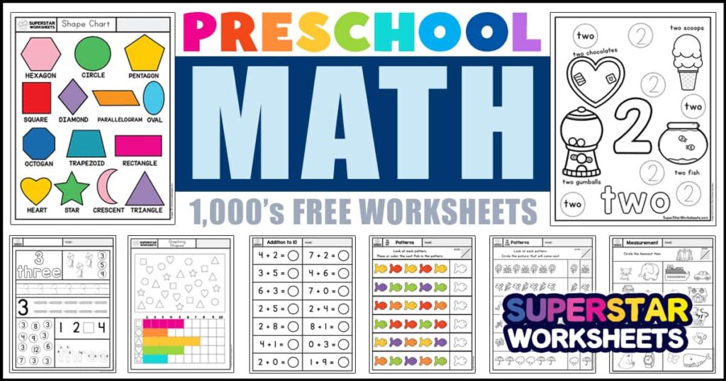 Free Primary Resources Maths Worksheets - preschool math worksheets
