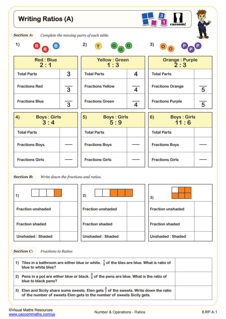 Free Printable 6th Grade Math Worksheets - 6th grade math worksheets