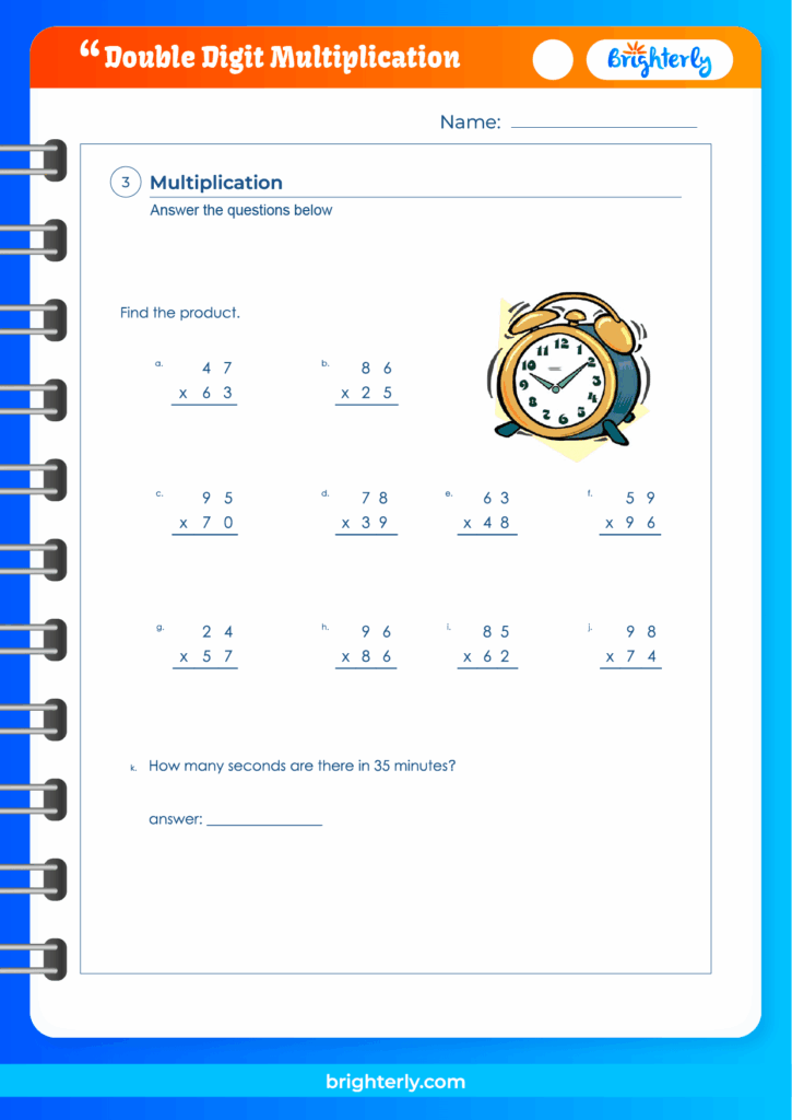 Free Printable Double Digit Multiplication – Free Printable Two Digit Multiplication Worksheets PDF – Printable Art … Free Printable Double Digit Multiplication - Free Printable Two Digit Multiplication Worksheets PDF - Printable Art ...