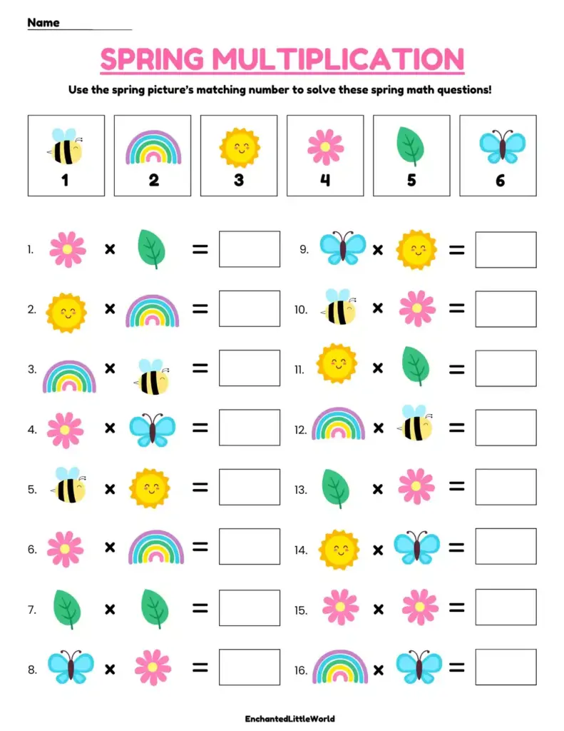 Free Printable Fun Math Worksheets
