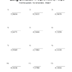 Free Printable Long Division Worksheets