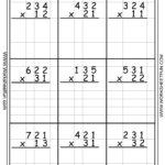 Free Printable Long Multiplication Worksheets
