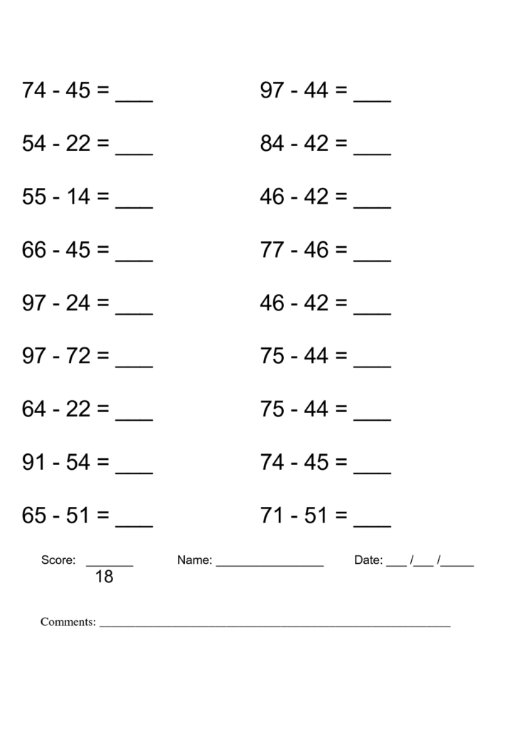 Free Printable Math Worksheets | Activity Shelter Free Printable Math Worksheets | Activity Shelter
