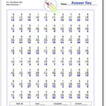 Free Printable Minute Math Multiplication Worksheets