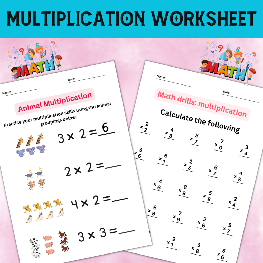 Free Printable Multiplication Facts Worksheets | Practice Now ...