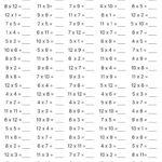 Free Printable Multiplication Practice Sheets