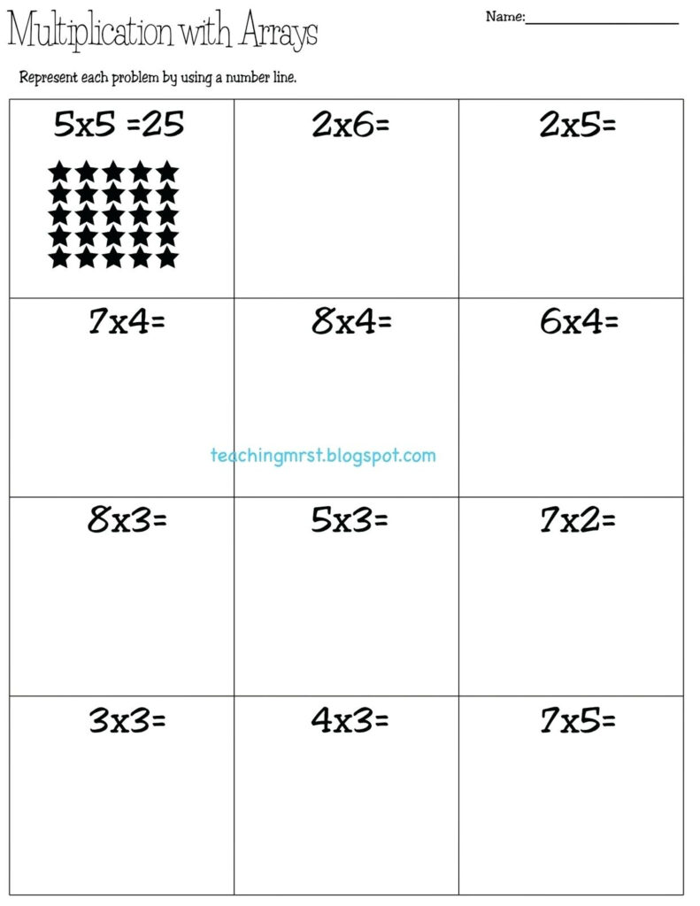 Free Printable Multiplication Worksheets For 3rd Grade - 3rd Grade Math Worksheets Multiplication Arrays - Free Printable