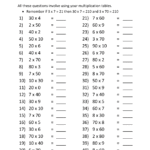 Free Printable Multiplication Worksheets Grade 4 - Printable Multiplication Worksheets Grade 4