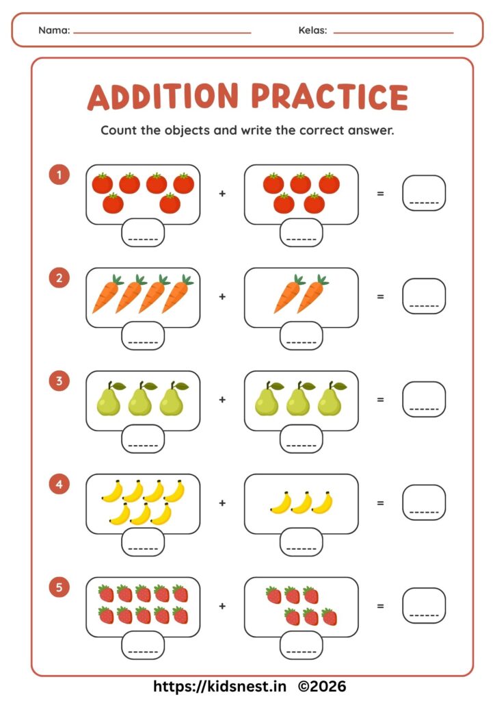 Free Printable Worksheets for Math