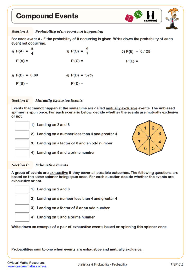Free Probability Worksheets Grade 2 – probability Free Probability Worksheets Grade 2 - probability