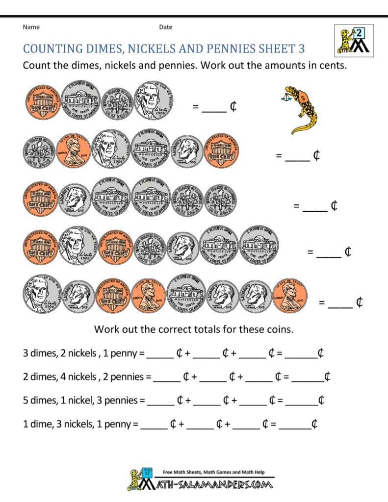 Free Work Sheets Of Math For Grade 2 – money worksheets for 2nd grade Free Work Sheets Of Math For Grade 2 - money worksheets for 2nd grade