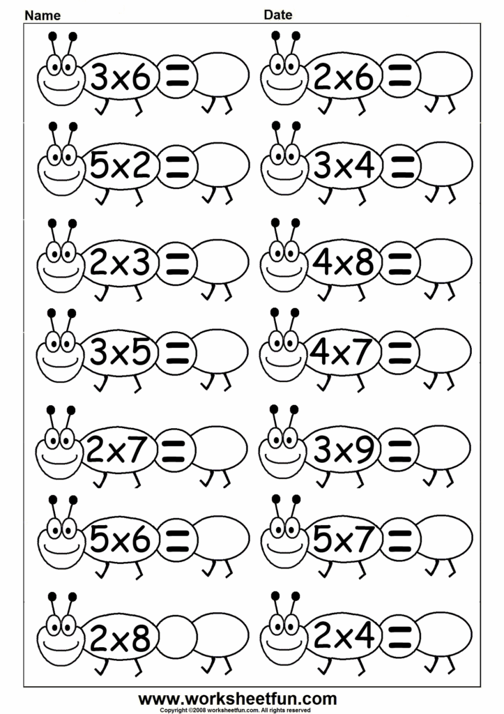 Fun & Easy Free Printable Multiplication Worksheets Today! – Printable … Fun & Easy Free Printable Multiplication Worksheets Today! - Printable ...