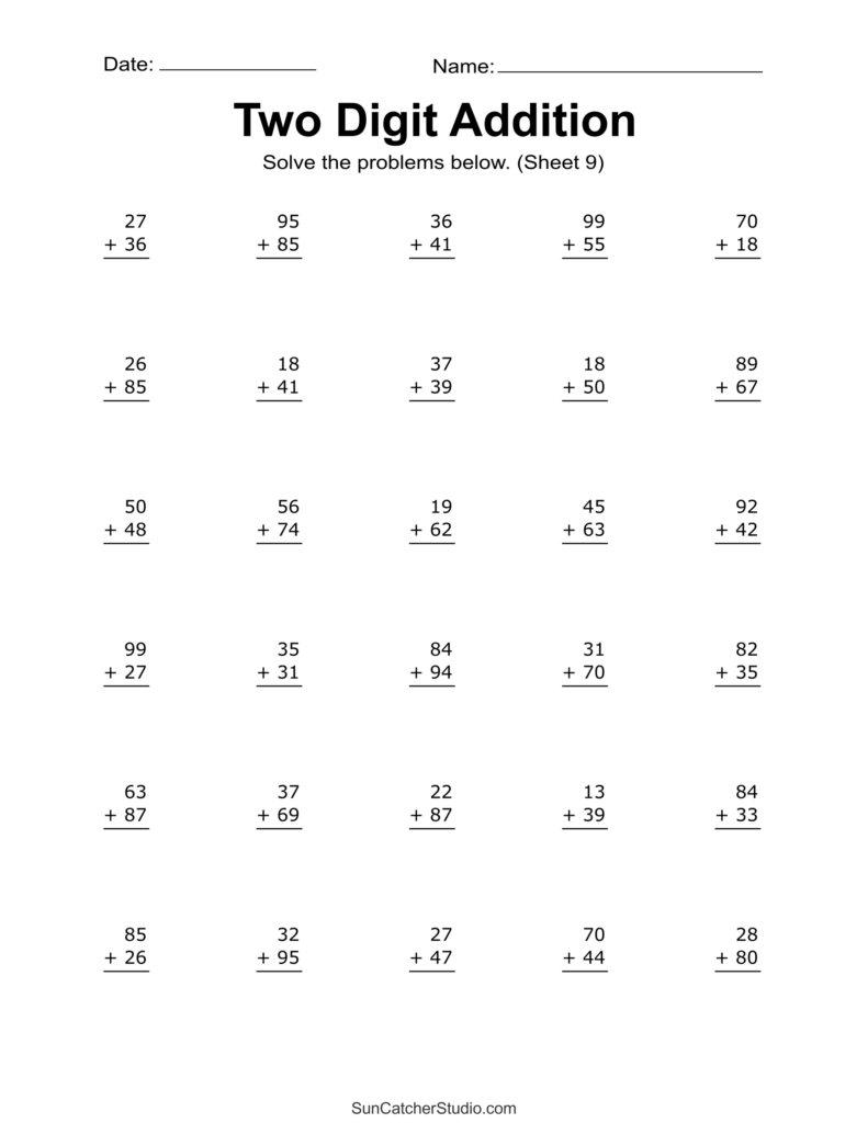 Fun & Free Addition Worksheets Printable! Easy Math – Printables for … Fun & Free Addition Worksheets Printable! Easy Math - Printables for ...